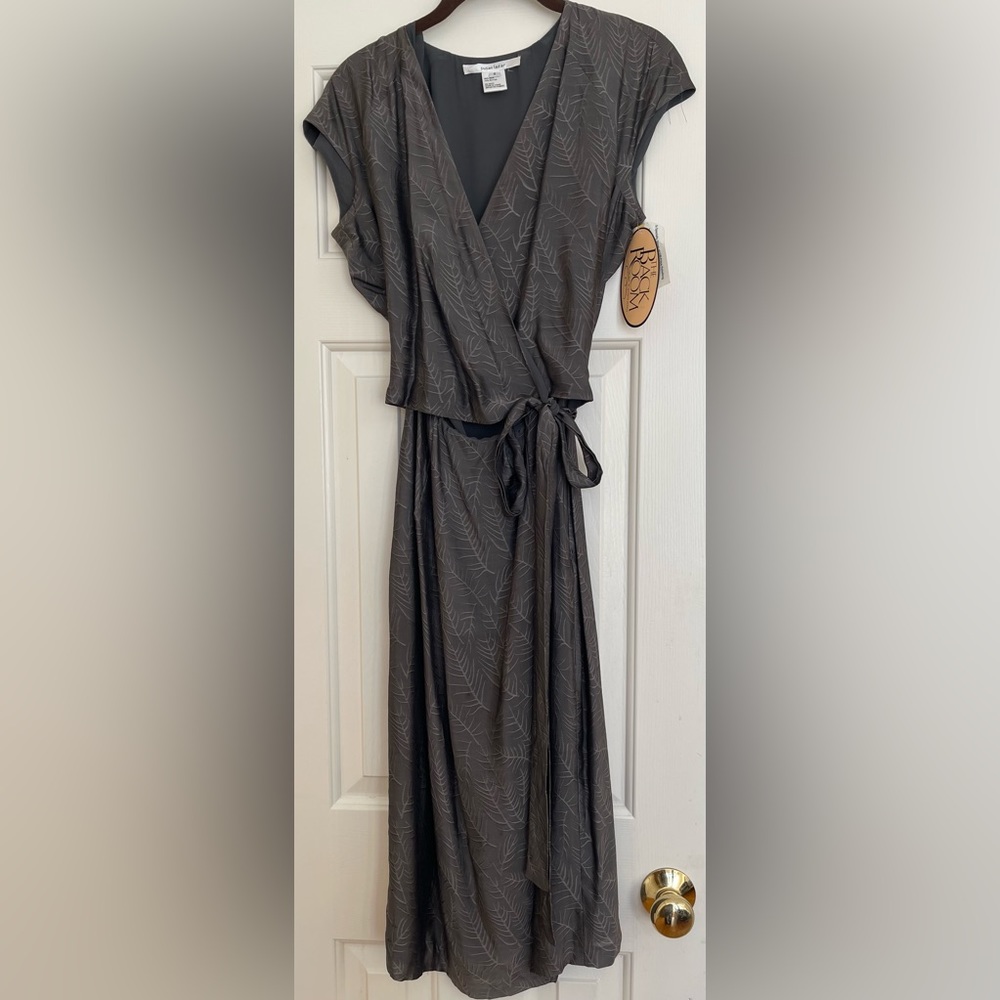 NWT Vintage Loehman’s Back Room Susan Lazar Silk Wrap Dress Size 8